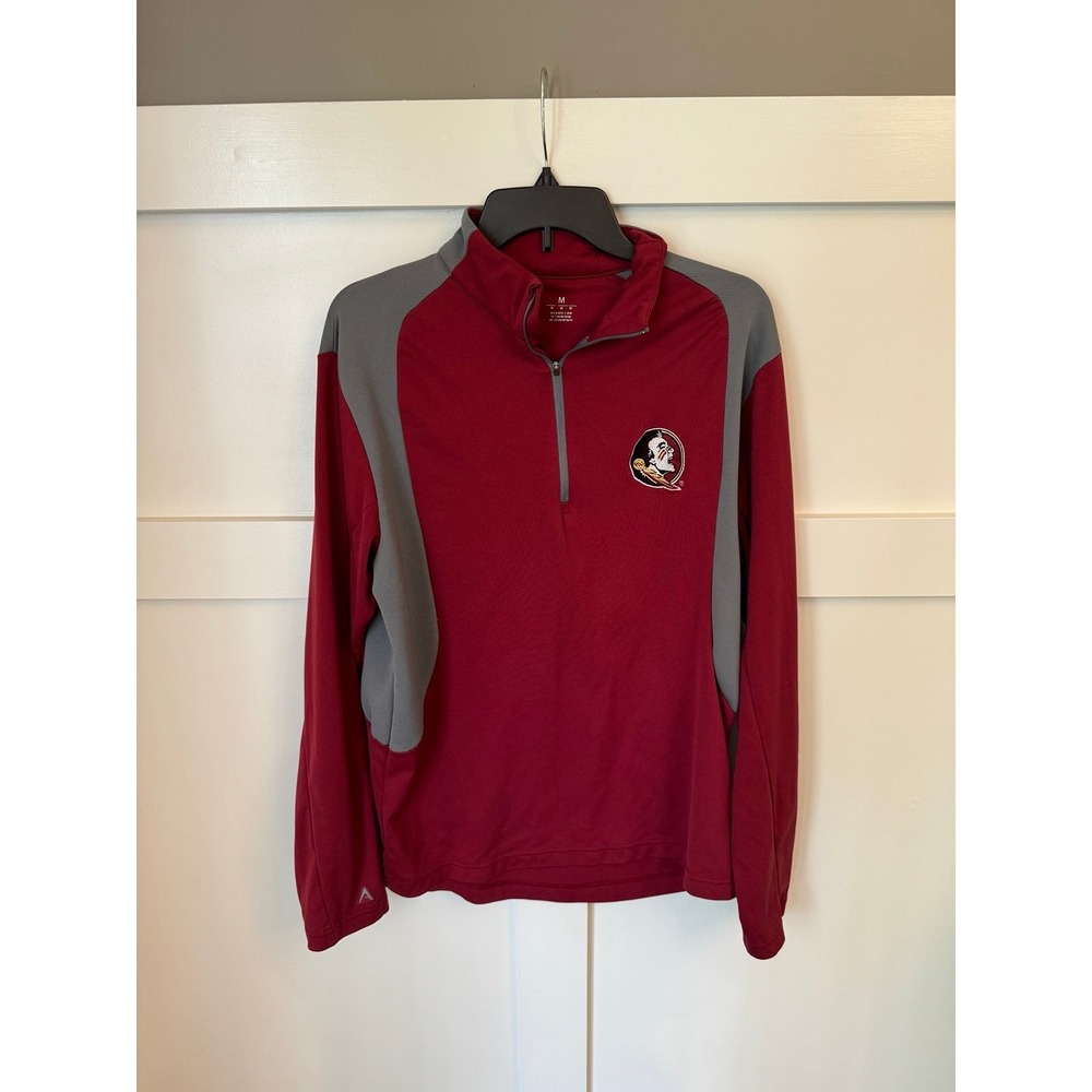 Antigua adult medium fsu quarter‎ zip EUC
